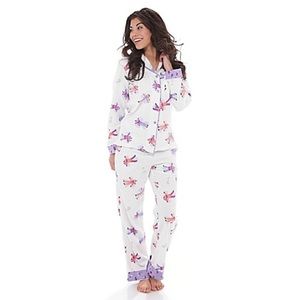Cozy Munki Munki Flannel Snow Angel Pajamas